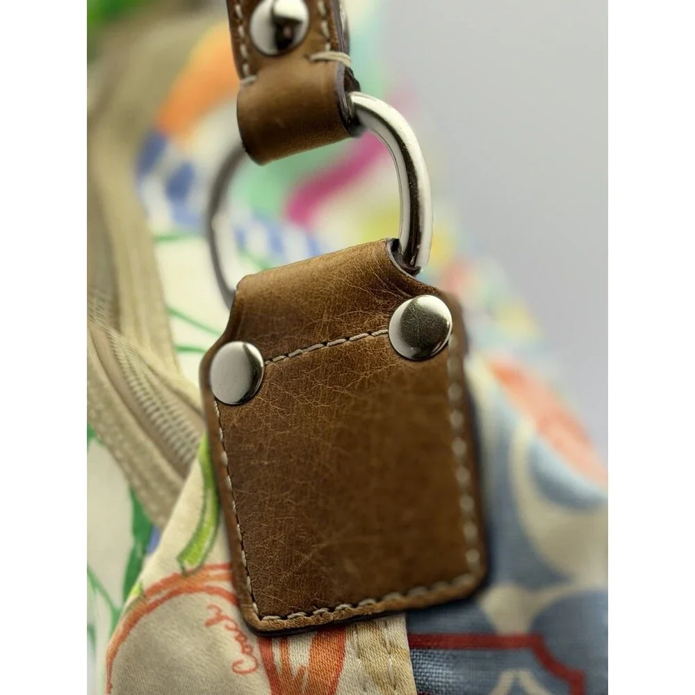 Coach Patchwork Signature Hobo Bag Multicolor Limited Edition Y2K L0673-10450 - Picture 9 of 12